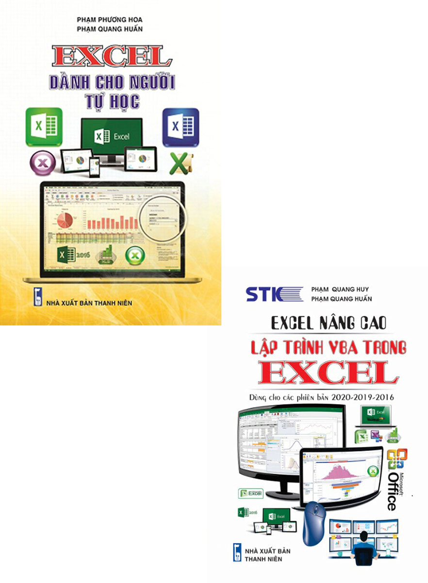 Combo Excel Dành Cho Người Tự Học + Excel Nâng Cao,Lập Trình VBA Trong Excel _STK