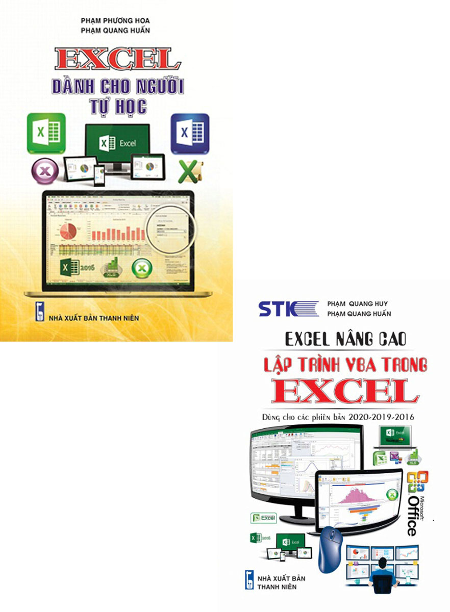 Combo Excel Dành Cho Người Tự Học + Lập Trình Ứng Dụng - Excel Nâng Cao - Lập Trình VBA Trong Excel - STK