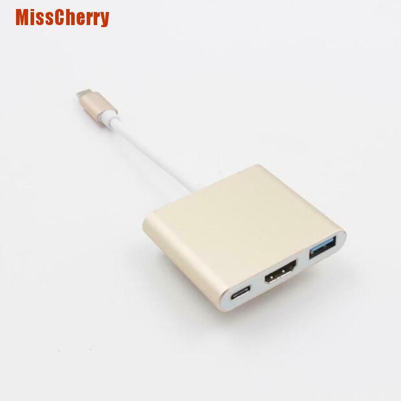 HUB chuyển đổi sạc USB 3.0 Type C sang 4k HDMI USB 3.0 thích hợp cho Macbook