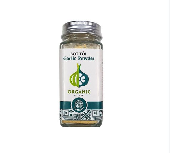 Bột tỏi hữu cơ Vinasamex 50g - Vinasamex Organic Garlic Powder 50g