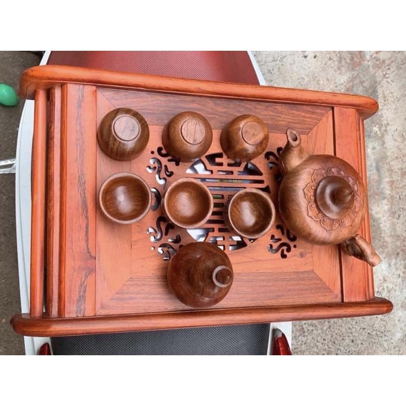 Khay trà để bàn phòng khách gỗ hương