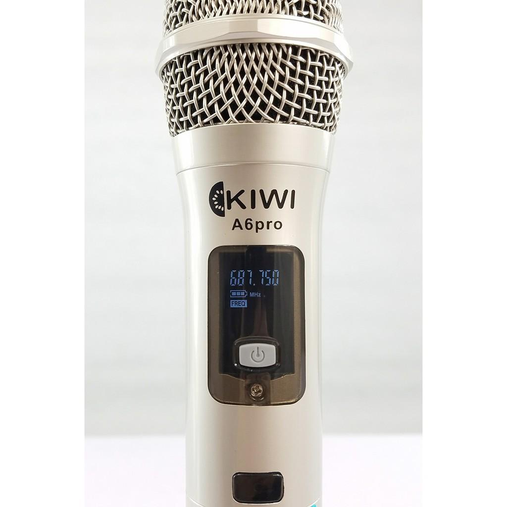 Micro không dây Karaoke Kiwi A6pro cao cấp - BẢO HÀNH 12 THÁNG 1 ĐỔI 1