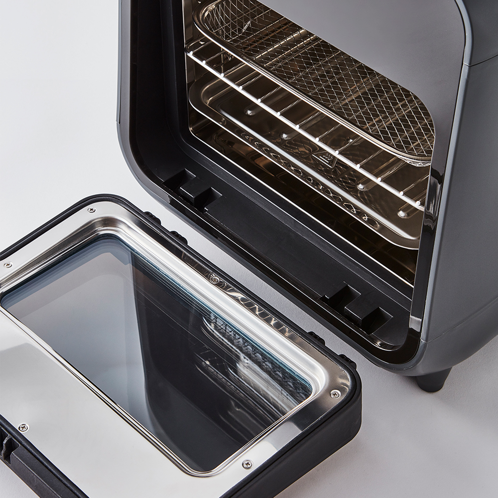 Lò nướng chân không kết hợp chức năng hấp Lock&Lock EJF693GRY Steam Air Fryer Oven - Hàng chính hãng