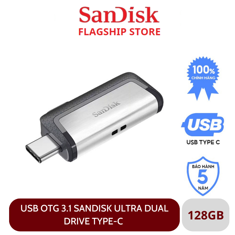 USB OTG SanDisk Ultra Dual Drive Type-C 3.1 (SDDDC2-G46) - Hàng Chính Hãng