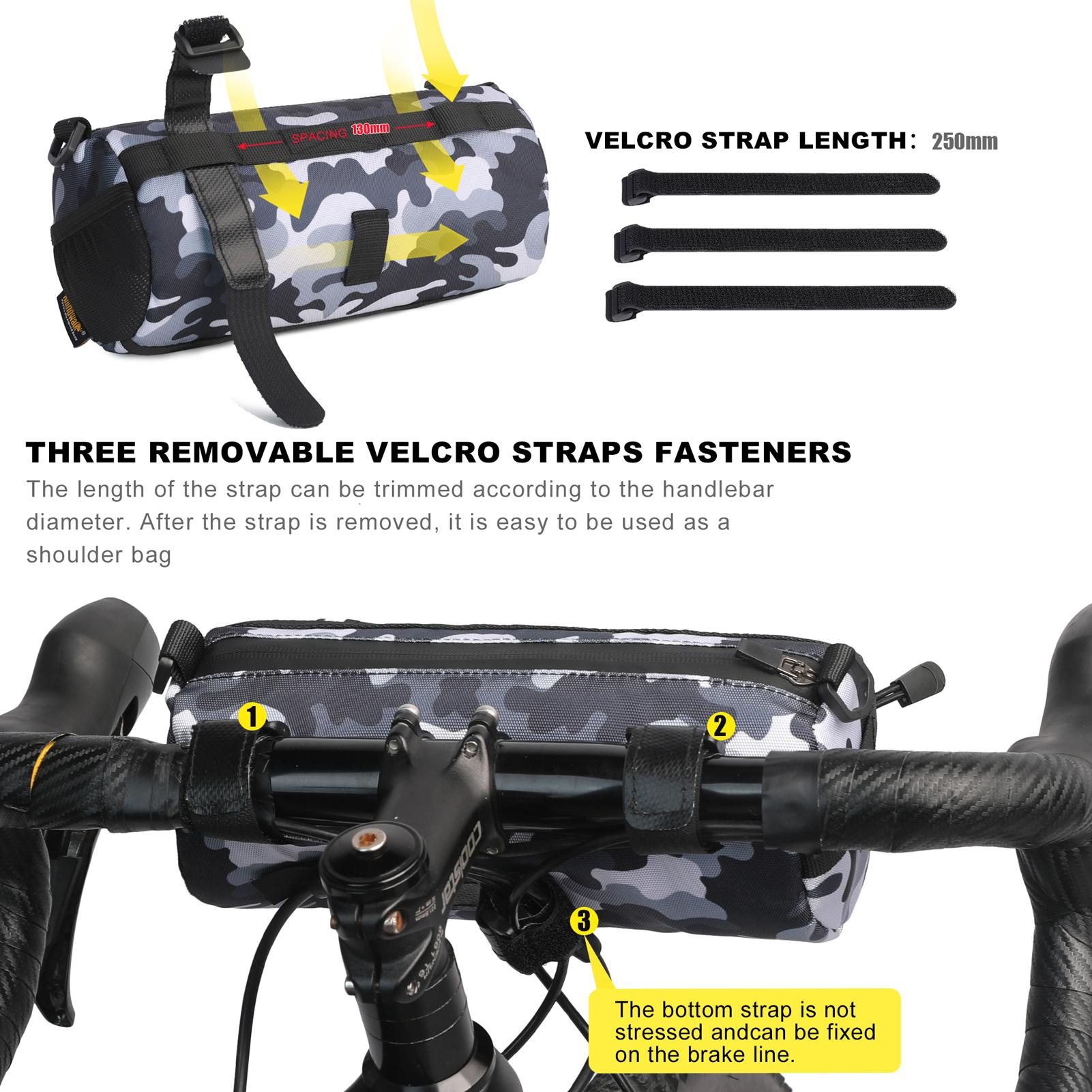 Rhinowalk Practical Bicycle Bag Multifunctional Bike Bag Large Capacity Bike Front Storage Bags Anti-drop Wear-resistant Cycling Bag Crossbody Bag