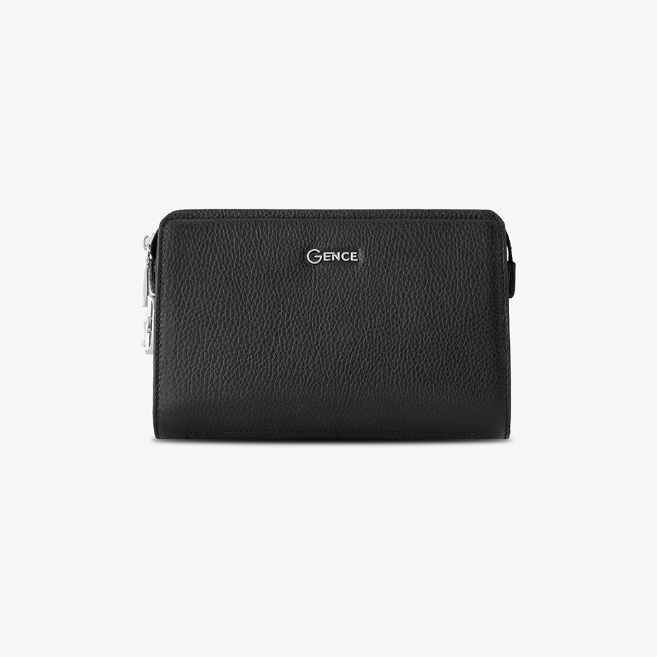 Clutch Nam Ví Cầm Tay GENCE RB07 Da Bò Khóa Số Cao Cấp Màu Nâu