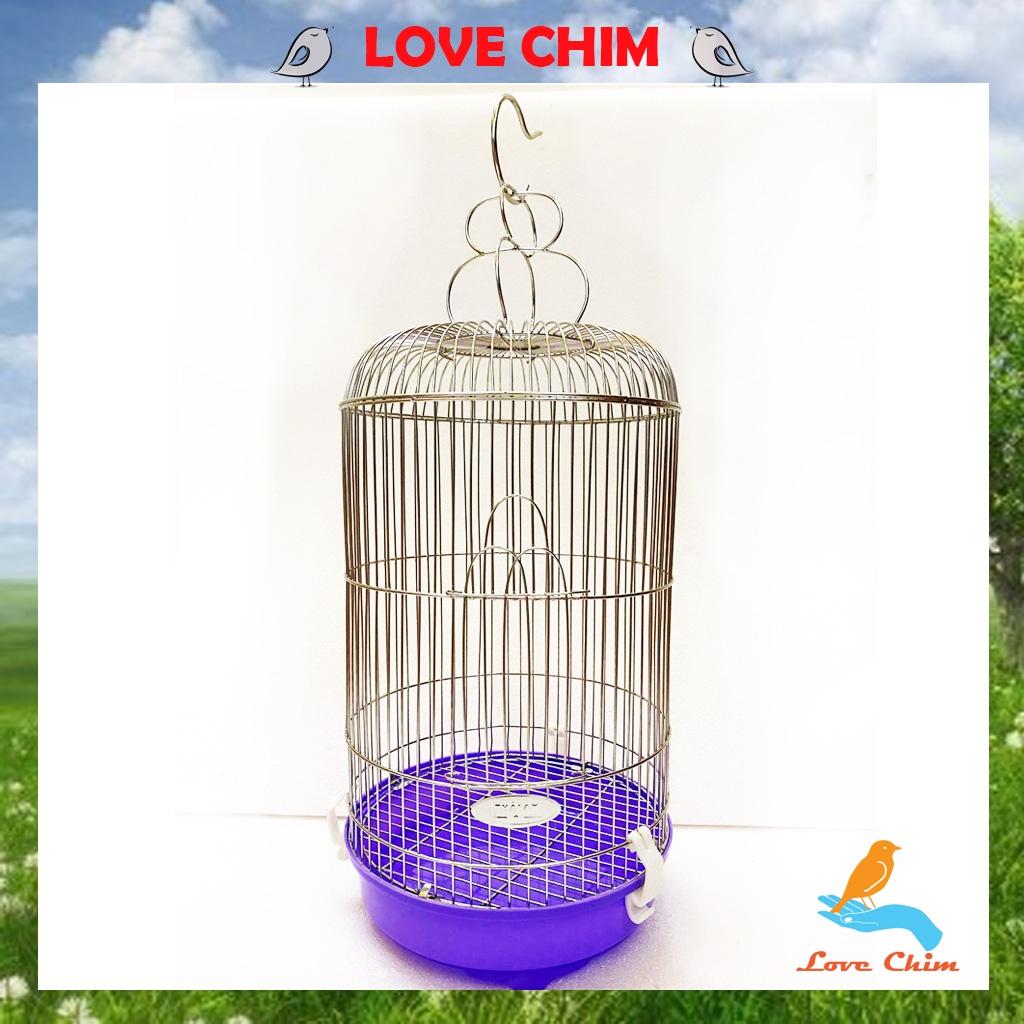 Lồng chim khuyên inox LOVECHIM, Lồng khuyên giá rẻ chất liệu Inox