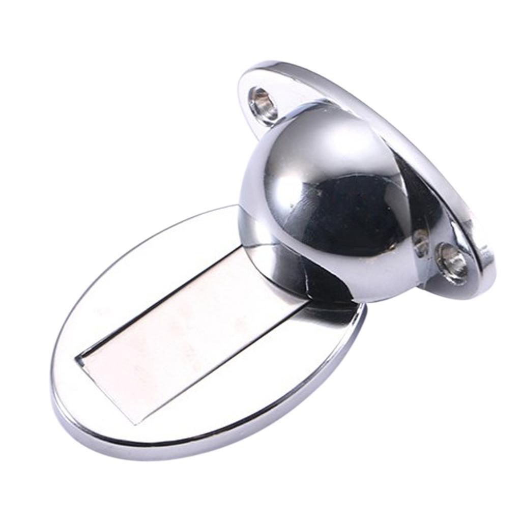 Alloy Magnetic Doorstop Door Stopper Door Catcher Holder Safety Close Silver