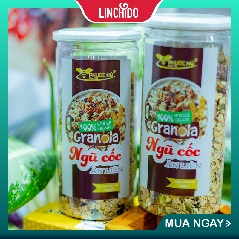 Ngũ cốc ăn kiêng granola sấy không đường được mix 11 loại Hạt &amp; Quả dinh dưỡng EAT CLEAN