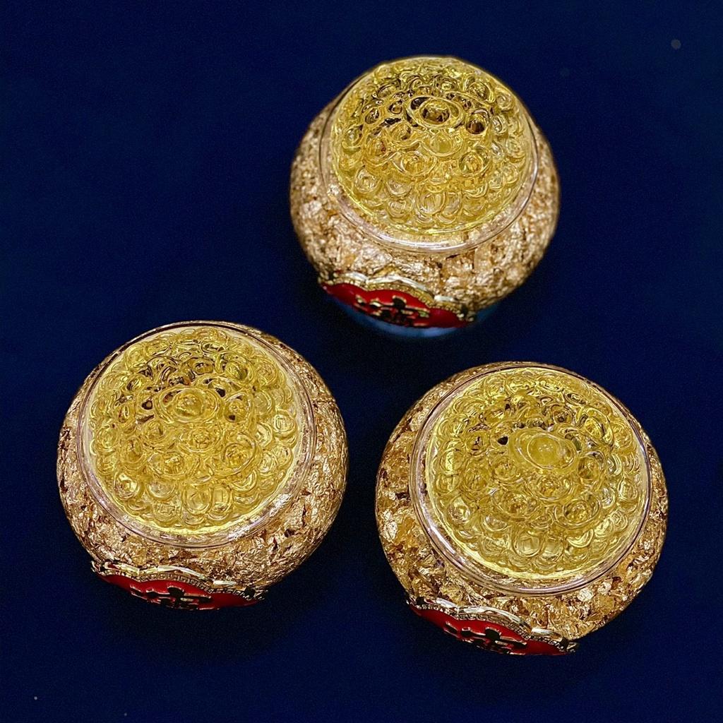 Bát Vàng Nước Phong Thủy , Bát Tụ Bảo, Bát Vàng Thần Tài - cao 10cm & 12cm