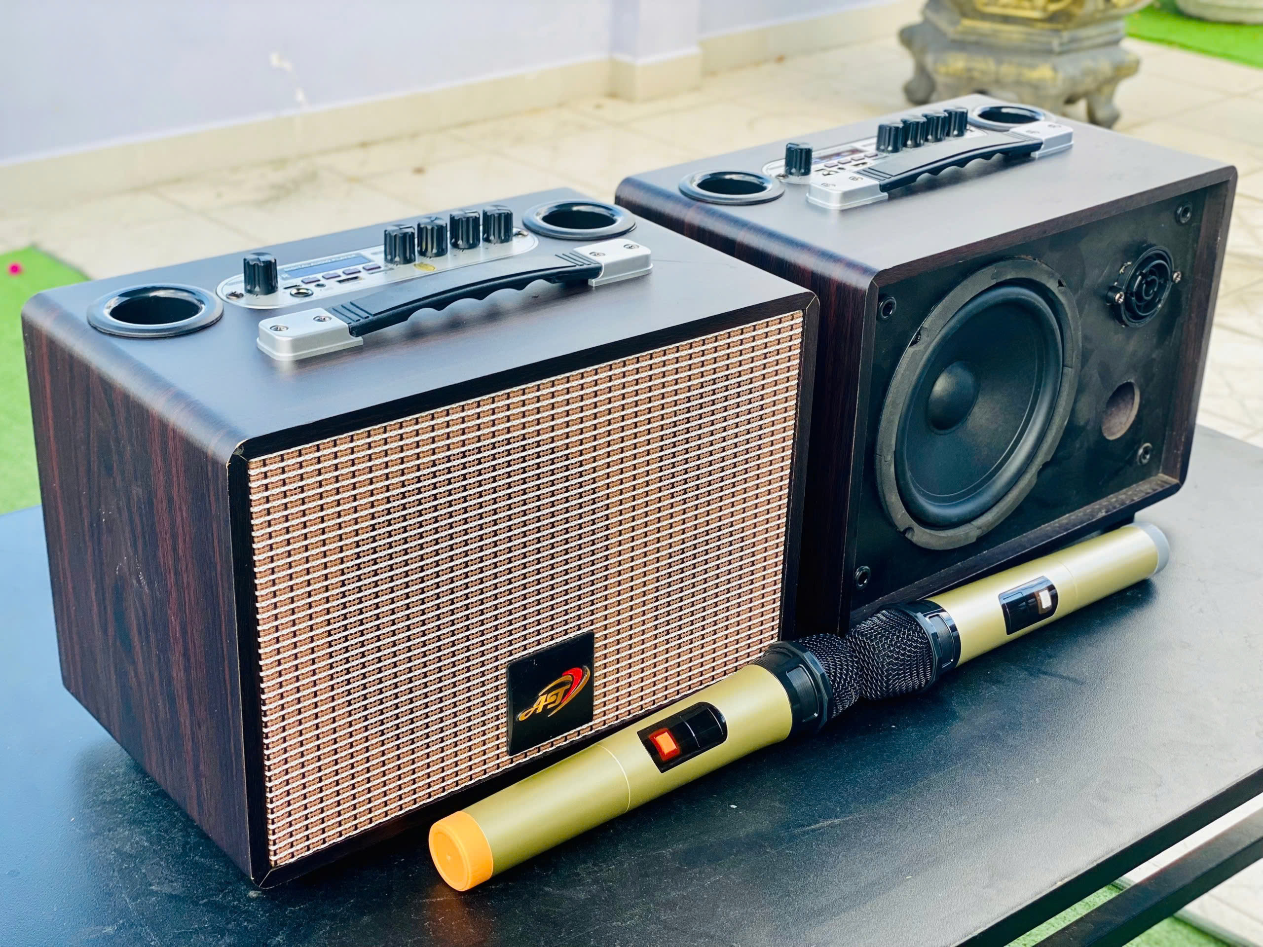 Loa Xách Tay Bluetooth MTMAX AT-T6, Công Suất 100W, Bass 16, 1 Treble Cho Âm Thanh Mạnh Mẽ, Căng Ấm, Kèm 2 Micro Không Dây Cao Cấp, Chống Rè, Hú Hiệu Quả, Bảo Hành 12 Tháng, Hàng Chính Hãng