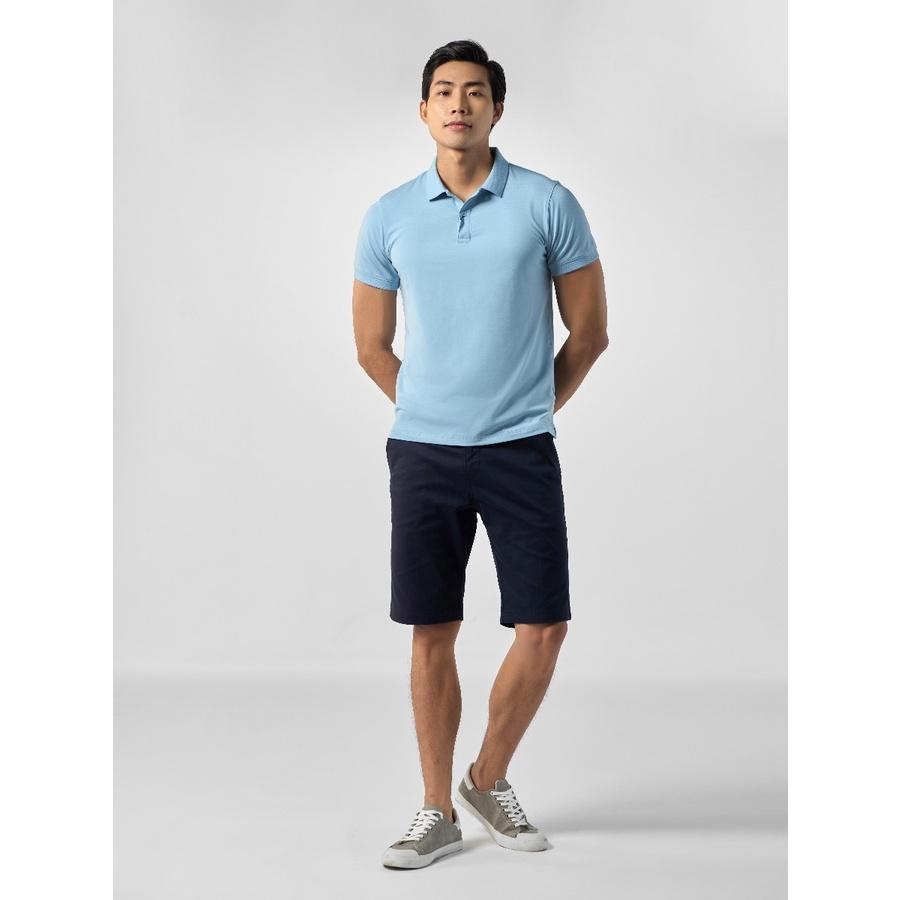 OWEN - Áo polo nam Owen màu xanh dương nhạt 231339 - Áo thun nam ngắn tay có cổ