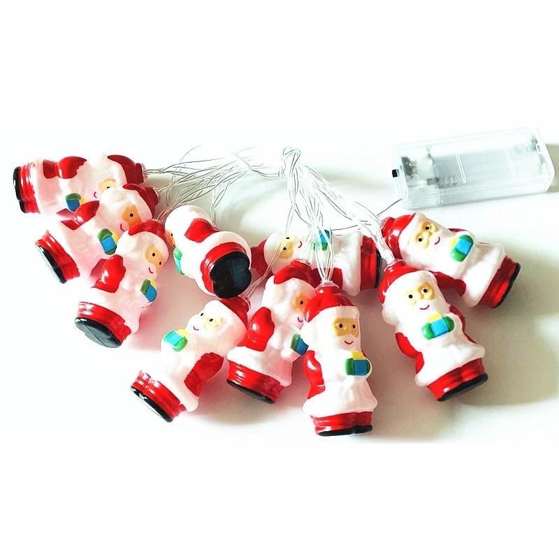 Dây đèn LED 10/20 bóng hình ông già Noel trang trí Giáng Sinh