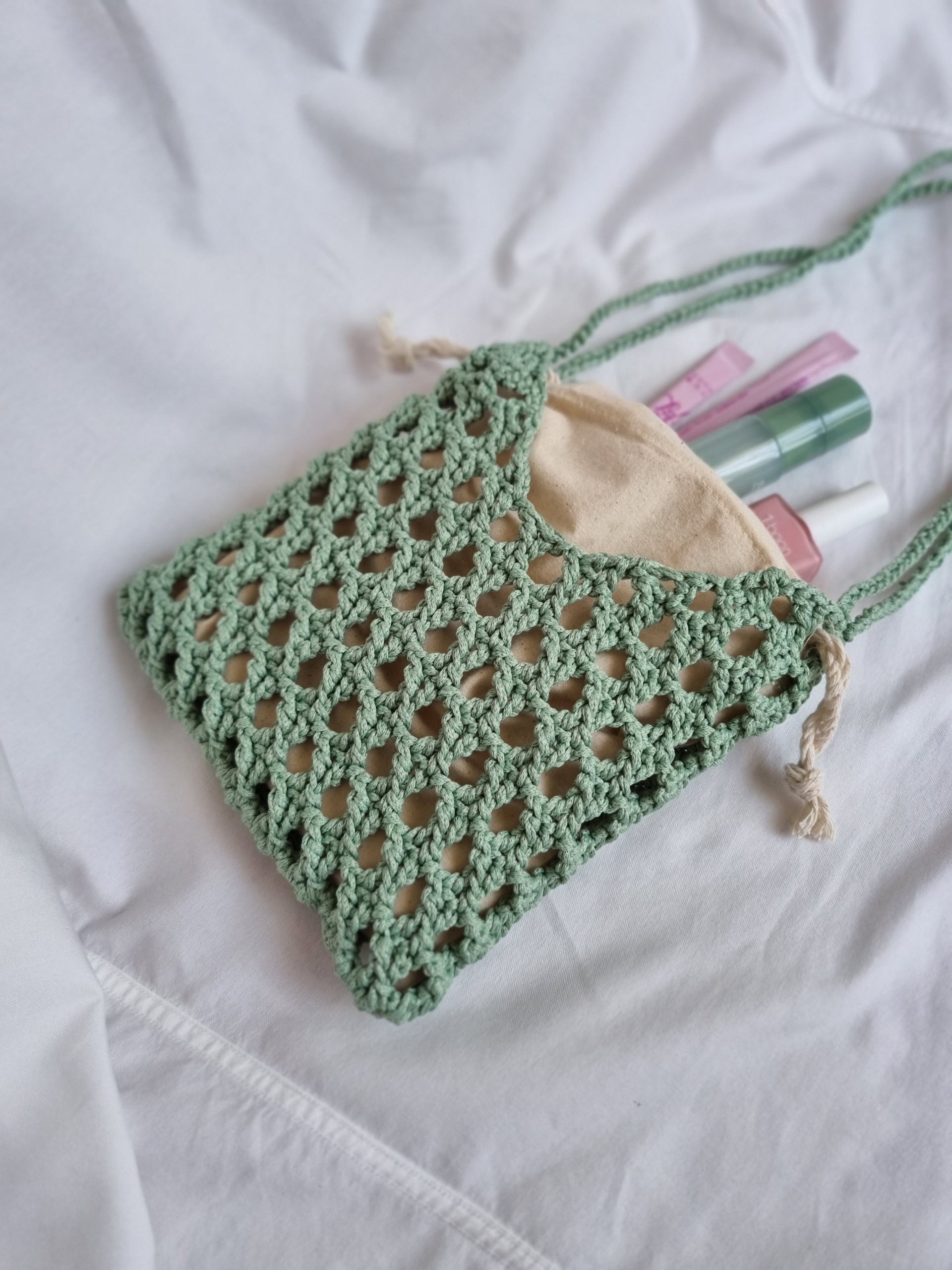 TÚI LƯỚI ĐEO CHÉO VAI XÁCH CẦM TAY TOTE DẠO PHỐ ĐI BIỂN + TÚI VẢI RÚT / NO.5 BAG