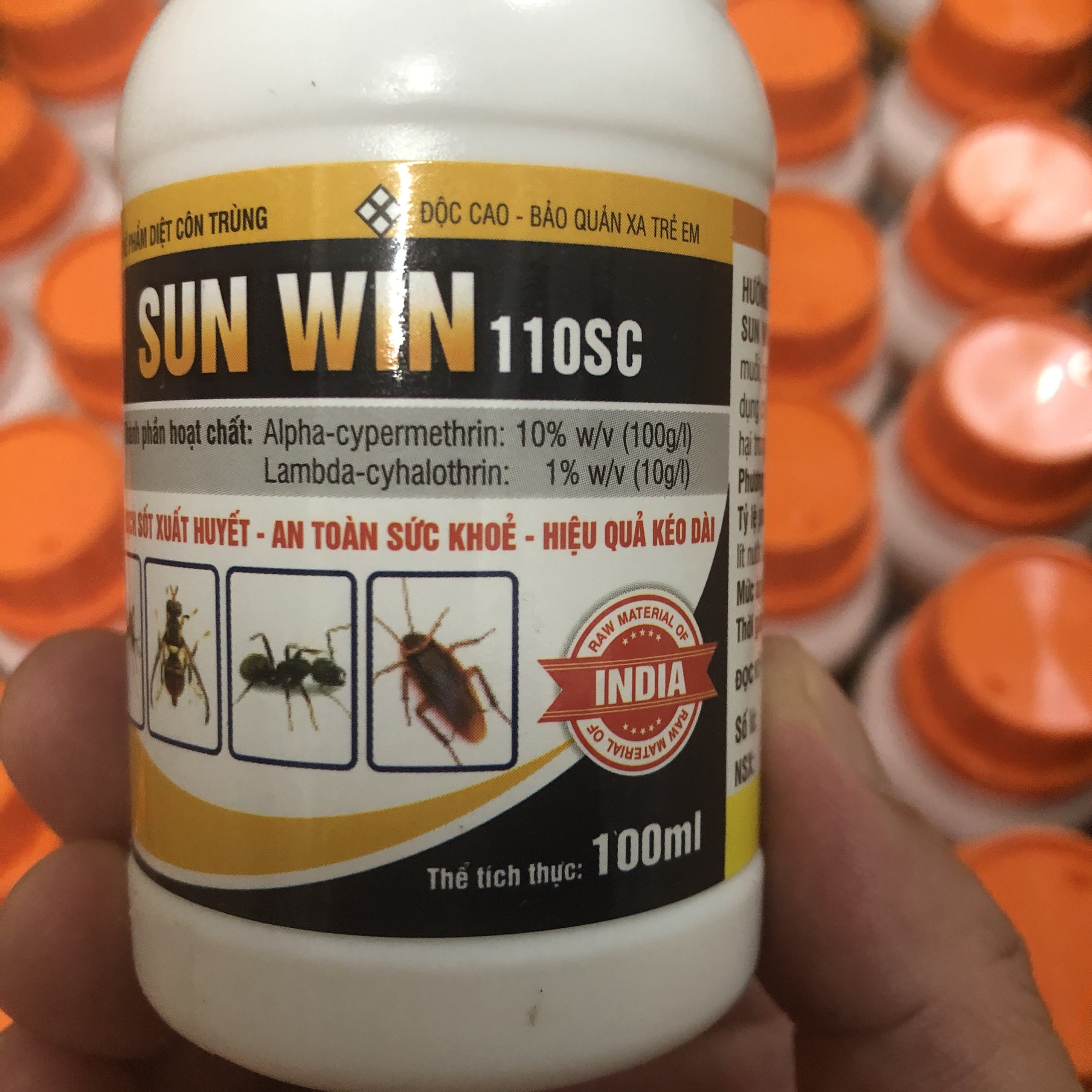 Chế phẩm diệt muỗi SUN WIN ; diệt muỗi kiến gián cực hiệu quả, được cấp phép dùng trong y tế và gia dụng; diệt muỗi; diệt kiến ba khoang; diệt gián trong nhà