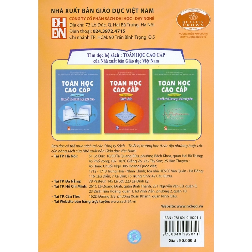 Toán Học Cao Cấp - Tập 2: Giải Tích