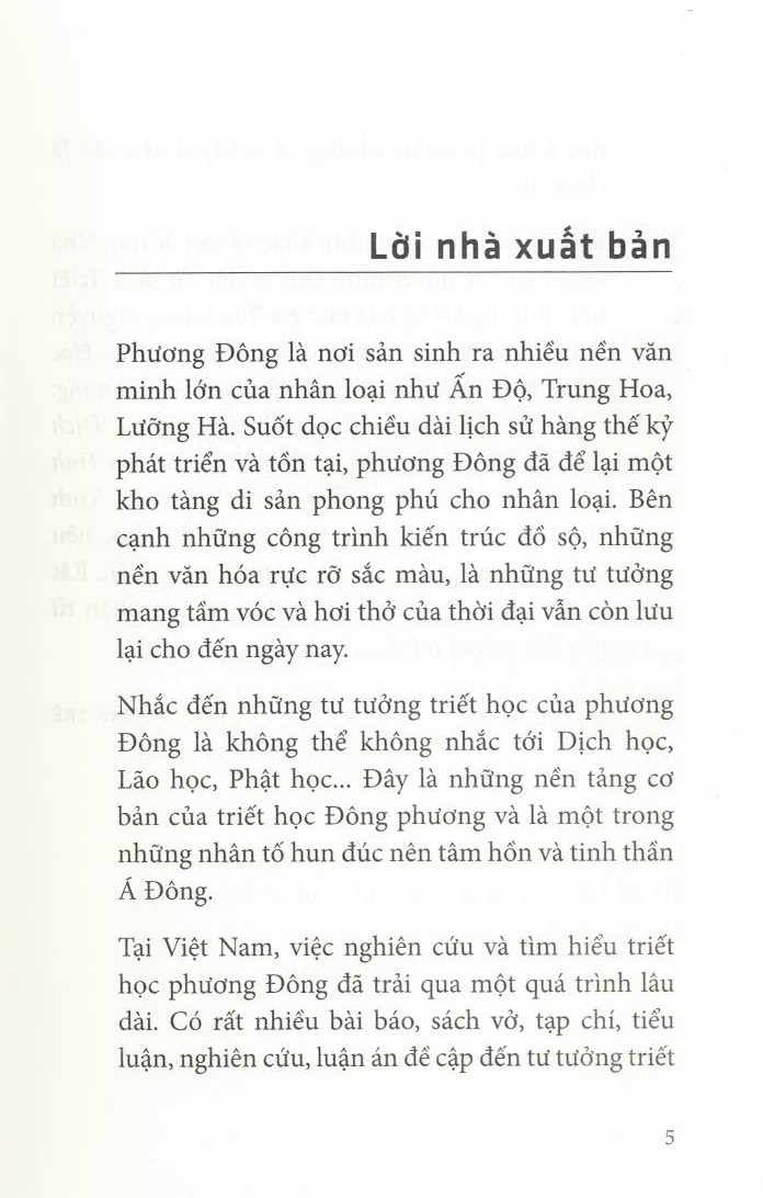 Nhập Môn Triết Học Đông Phương (Ts Thu Giang) (Tái Bản)