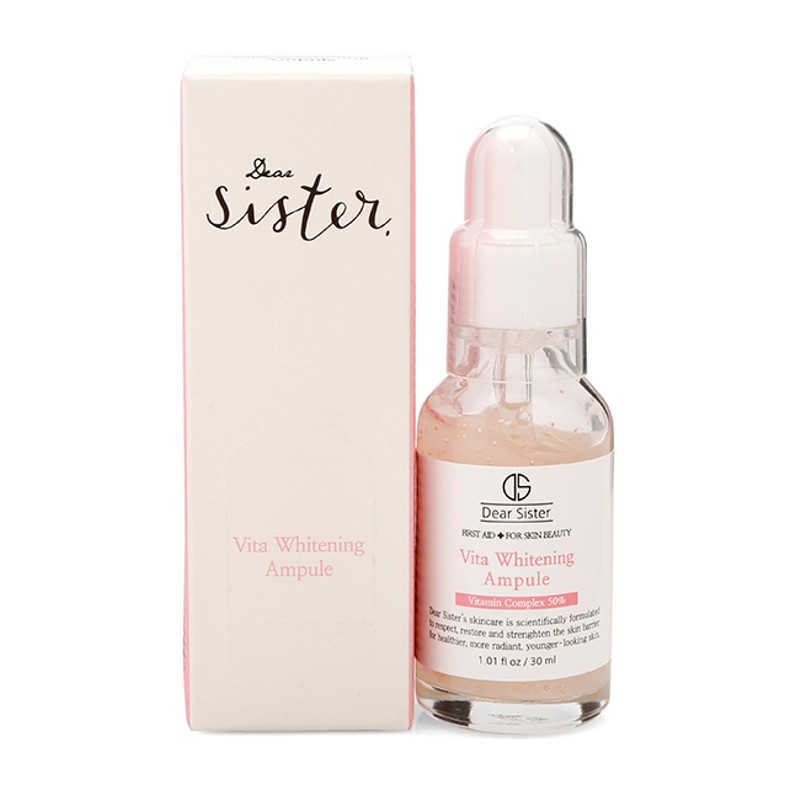 Tinh chất dưỡng trắng da Dearsister Vita Whitening Ampule  50% (30ml)