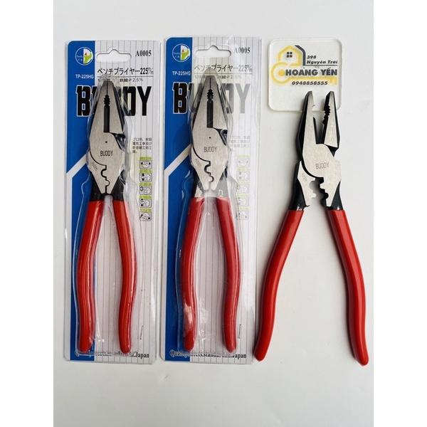 Kìm điện bấm cos 9''-225mm 5 chức năng Buddy A0005 Kìm đa năng Kìm cắt dây Kìm cắt đinh Kìm kẹp cách điện Kềm đa năng Kềm cắt dây Kềm cắt đinh Kềm kẹp cách điện