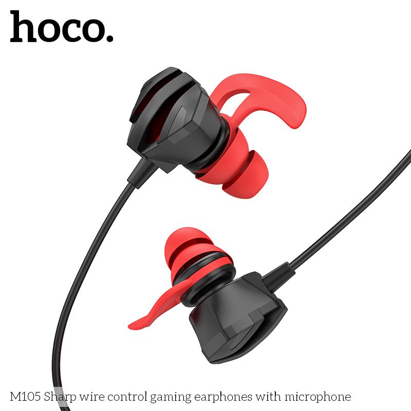 Tai nghe Gaming hàng chính hãng HOCO Mall Official M105 tai nghe có mic tháo rời chơi game nhét tai chống ồn mic Chân cắm Jack 3.5mm