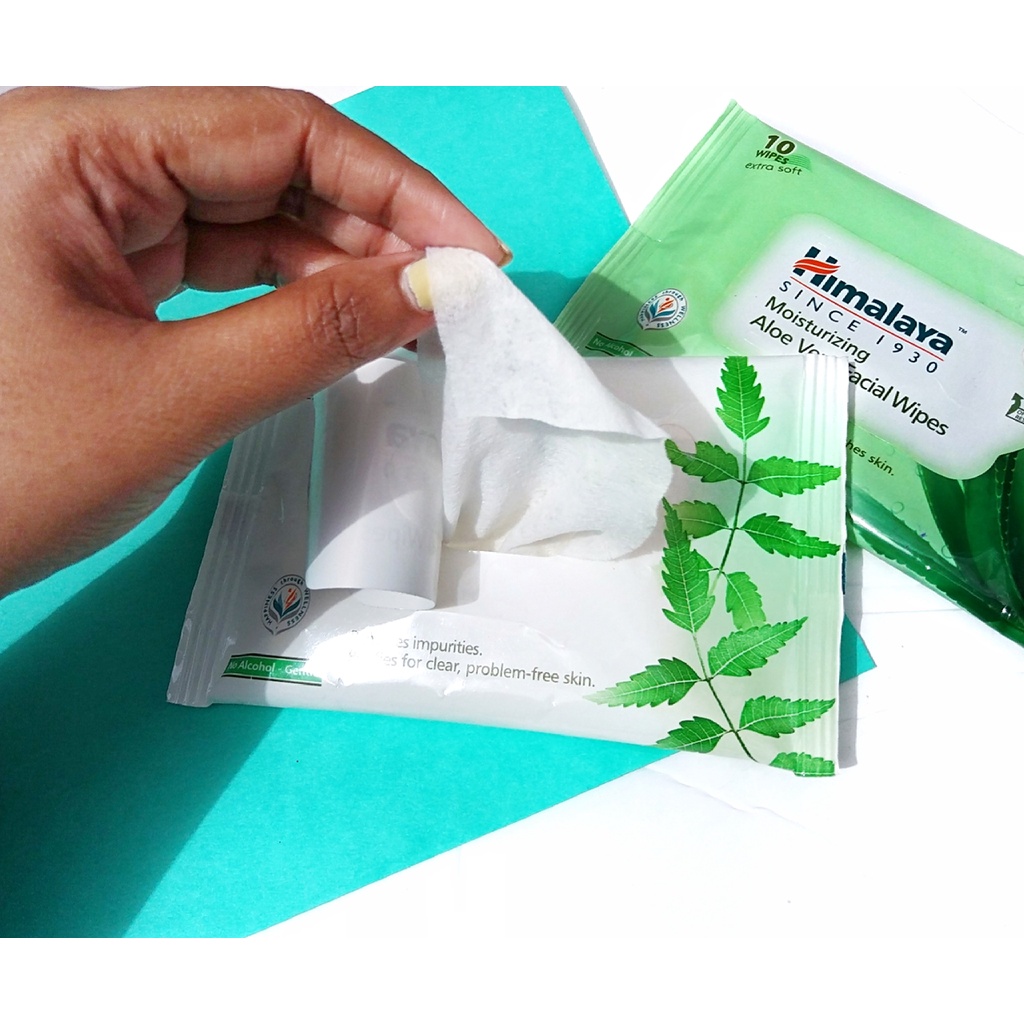 KHĂN ƯỚT TẨY TRANG KHÔNG CHỨA CỒN CHIẾT XUẤT LÁ NEEM HIMALAYA PURIFYING NEEM FACIAL WIPES