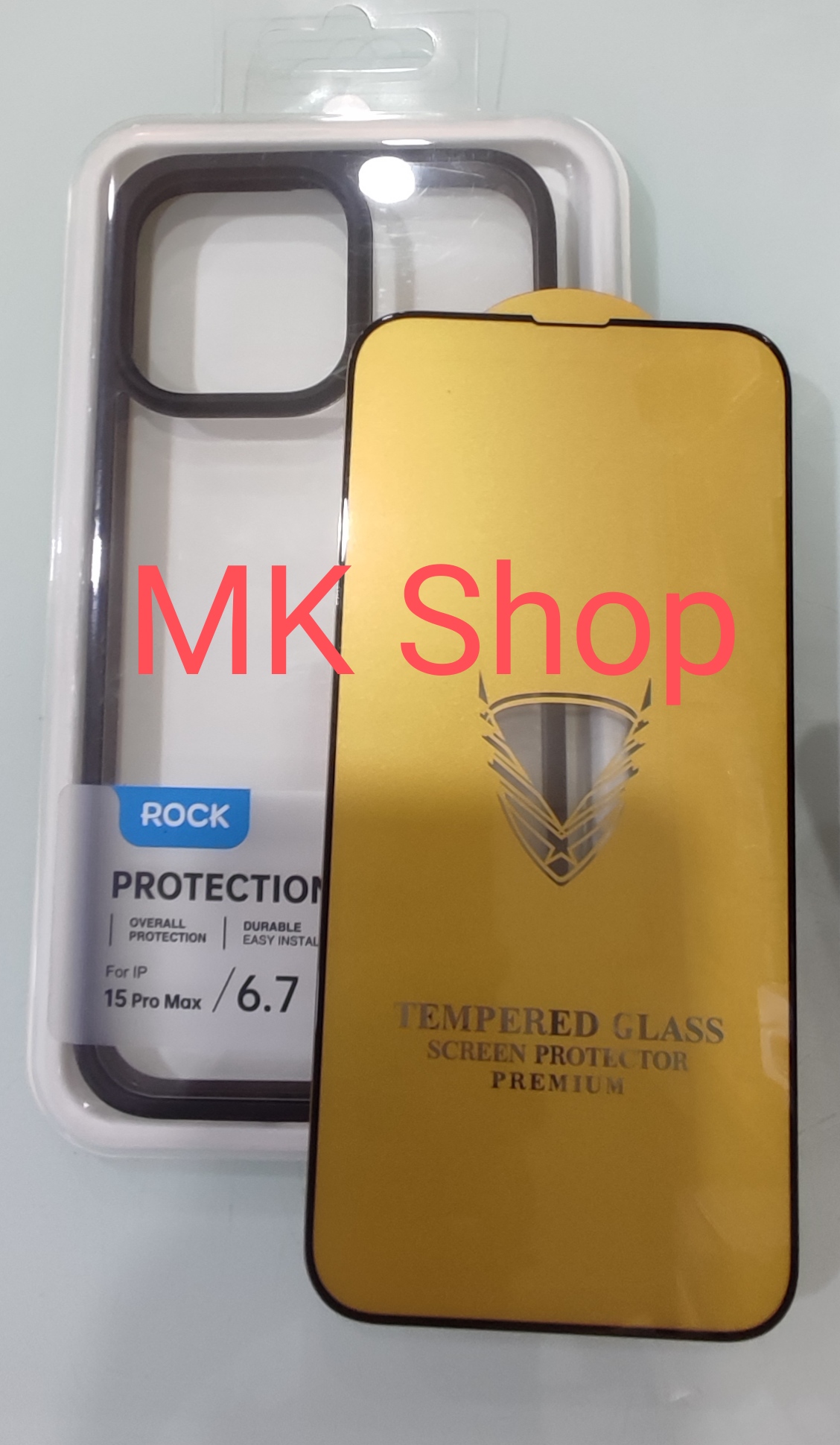 Combo Ốp Lưng hiệu Rock dành cho Iphone 15 Promax và cường lực full OG - Hàng Chính Hãng