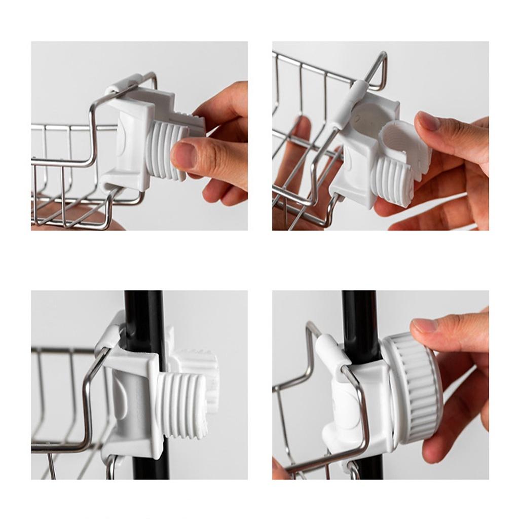 Kệ Inox Gắn Vòi Nước Tiện ích H404