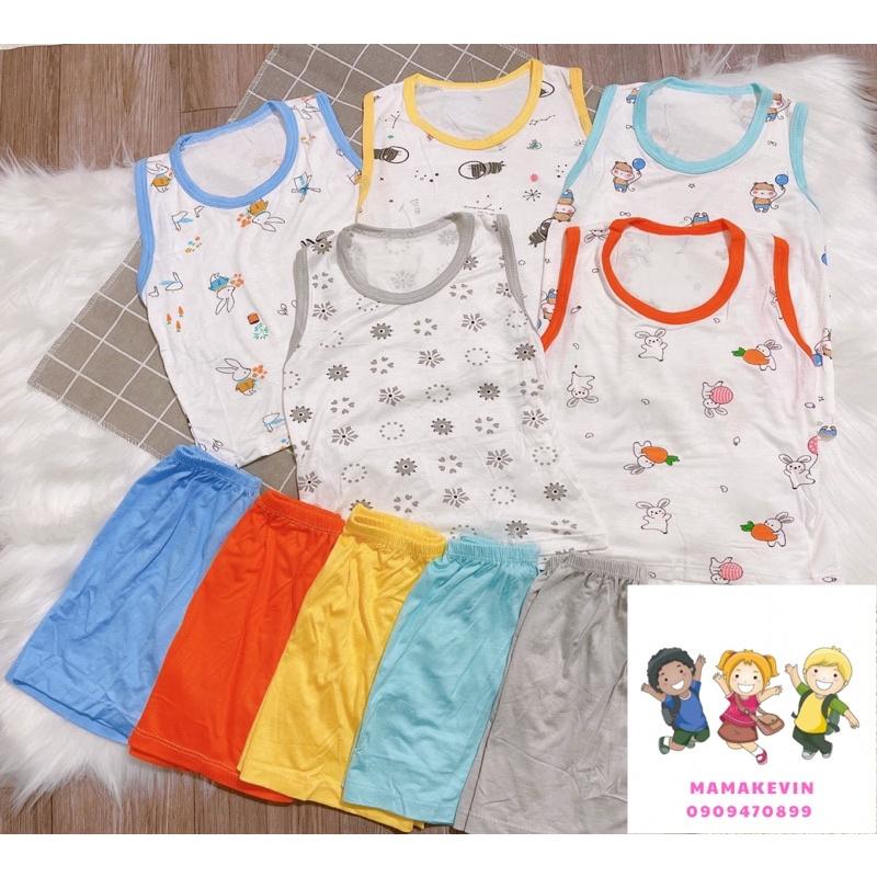 Set 3 Bộ ngắn tay cho bé Minky Mom  cho bé trai bé gái chất thun lạnh cao cấp siêu mềm siêu mát