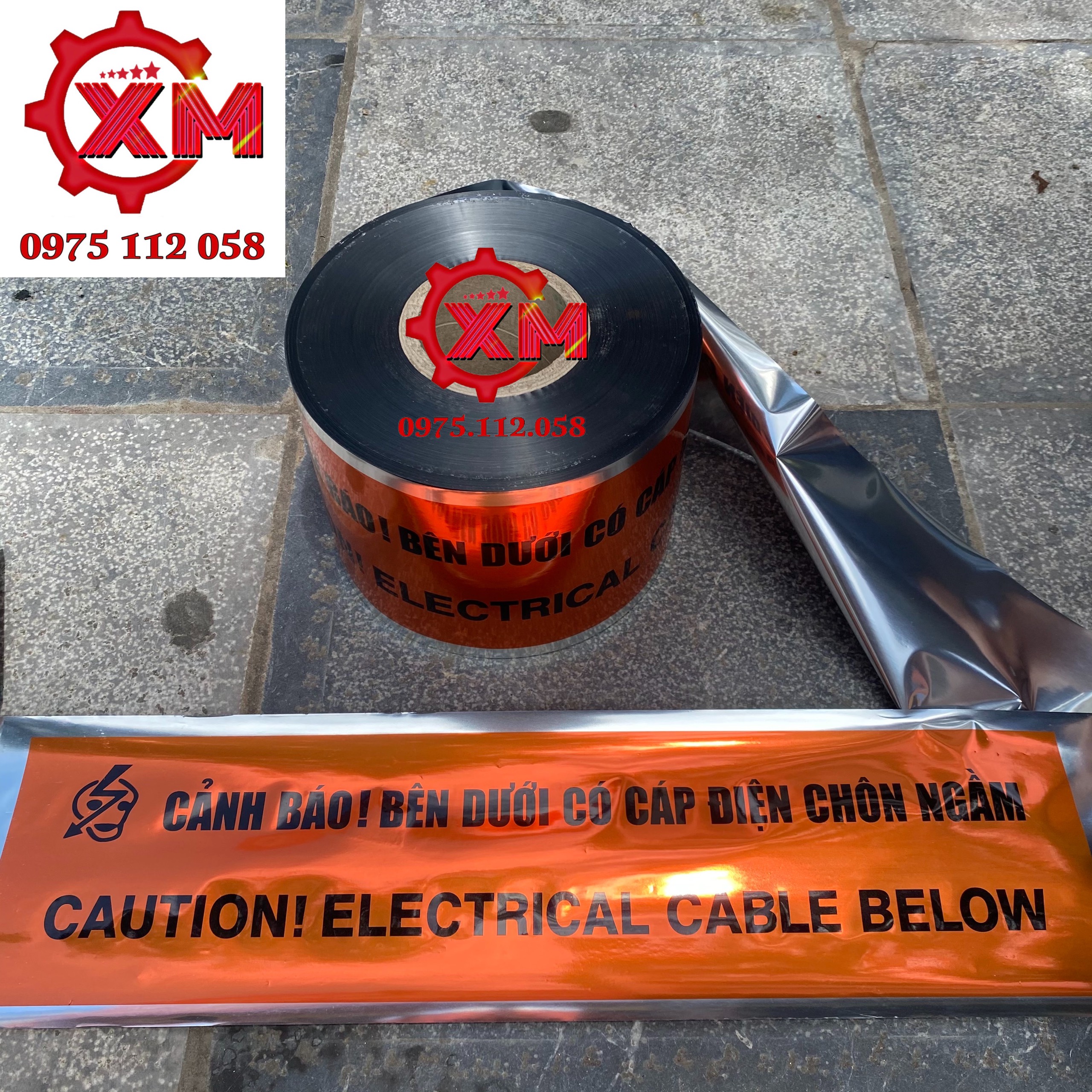 BĂNG CẢNH BÁO CÁP NGẦM ĐIỆN LỰC RỘNG 20CM DÀI 500MET