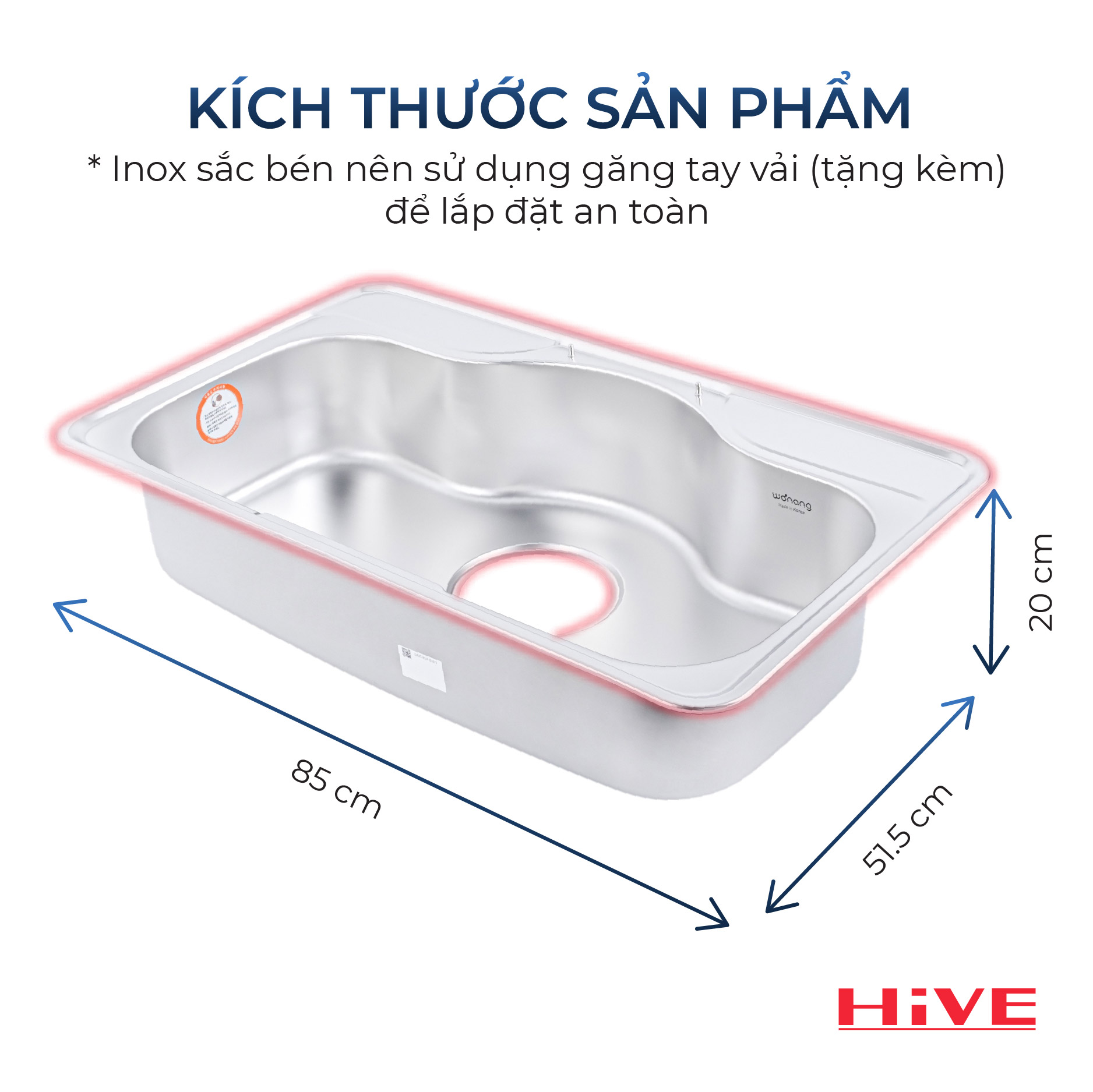 KỆ BỒN RỬA CHÉN INOX DJVW-001