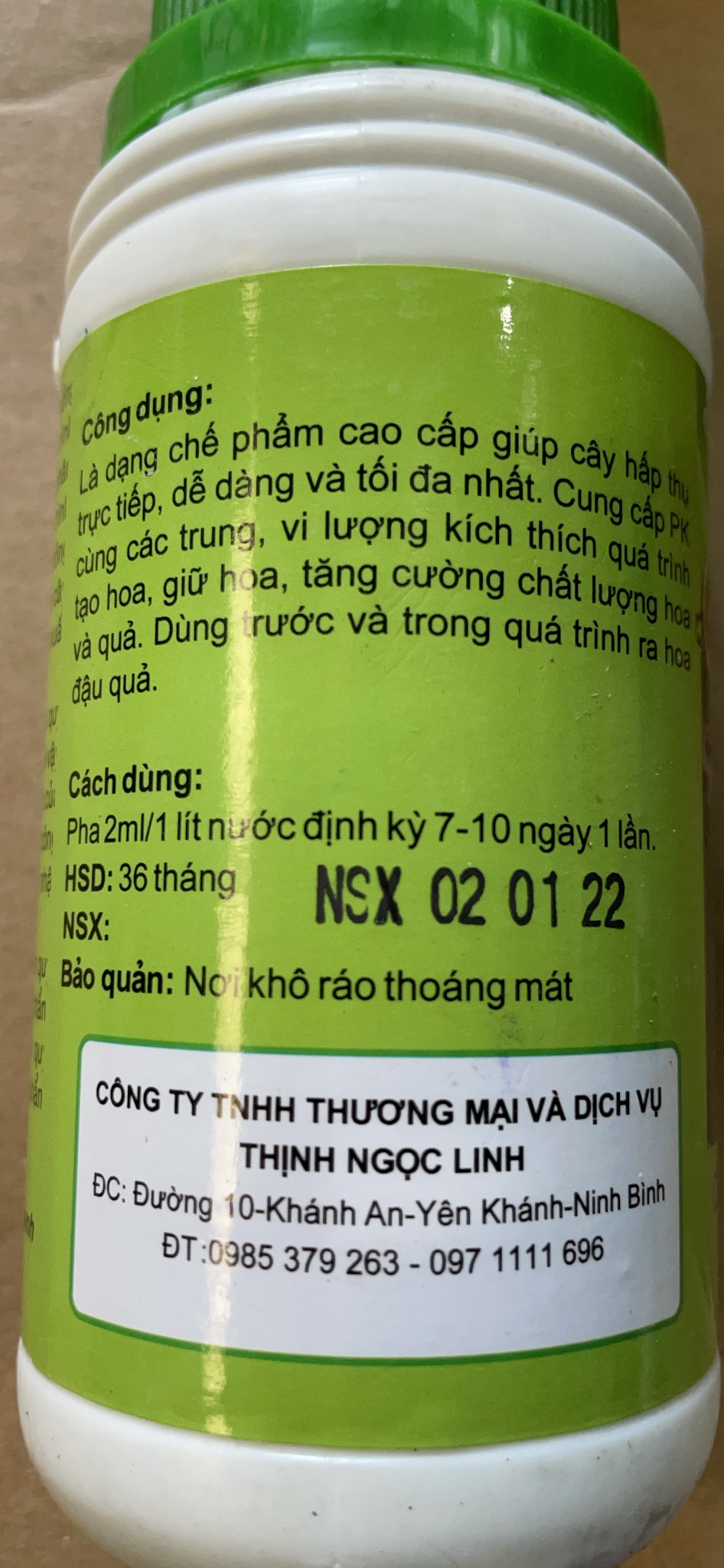 Sản phẩm tạo mầm hoa Ngọc Linh A3 lọ 250ml