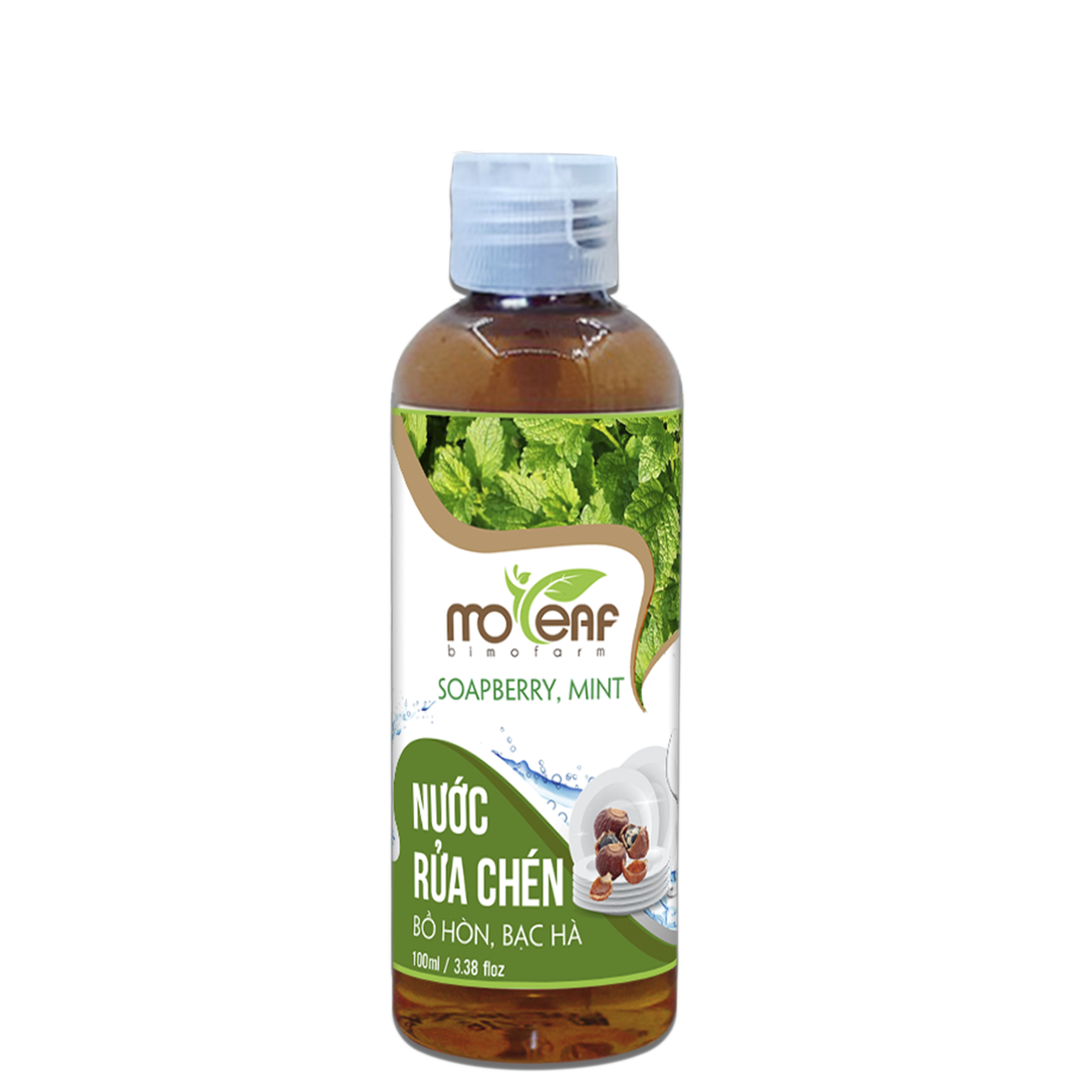 Nước Rửa Chén Sinh Học Moleaf Tinh dầu Bạc Hà - Lên Men Tự Nhiên Từ Dứa Và Bồ Hòn An Toàn Cho Da Tay Và Diệt Khuẩn