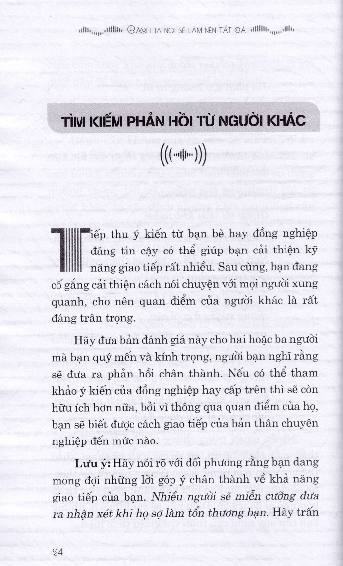 CÁCH TA NÓI SẼ LÀM NÊN TẤT CẢ