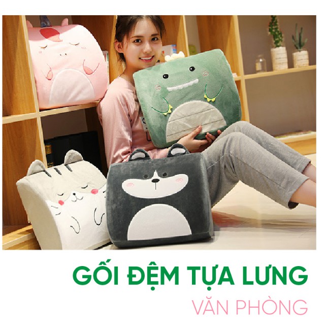 Gối Tựa Lưng Văn Phòng Cao su non thương hiệu DORON