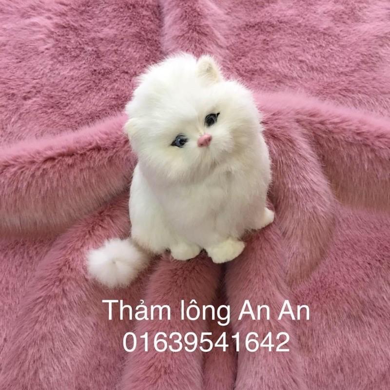 Thảm lông Màu hồng sen siêu đẹp