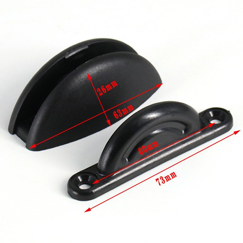 Door Catch Stopper Latch for Cabinet RV Motorhomes Caravan Cargo Black