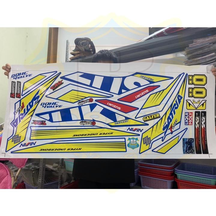 Tem xe Satria xăng cơ xanh gp