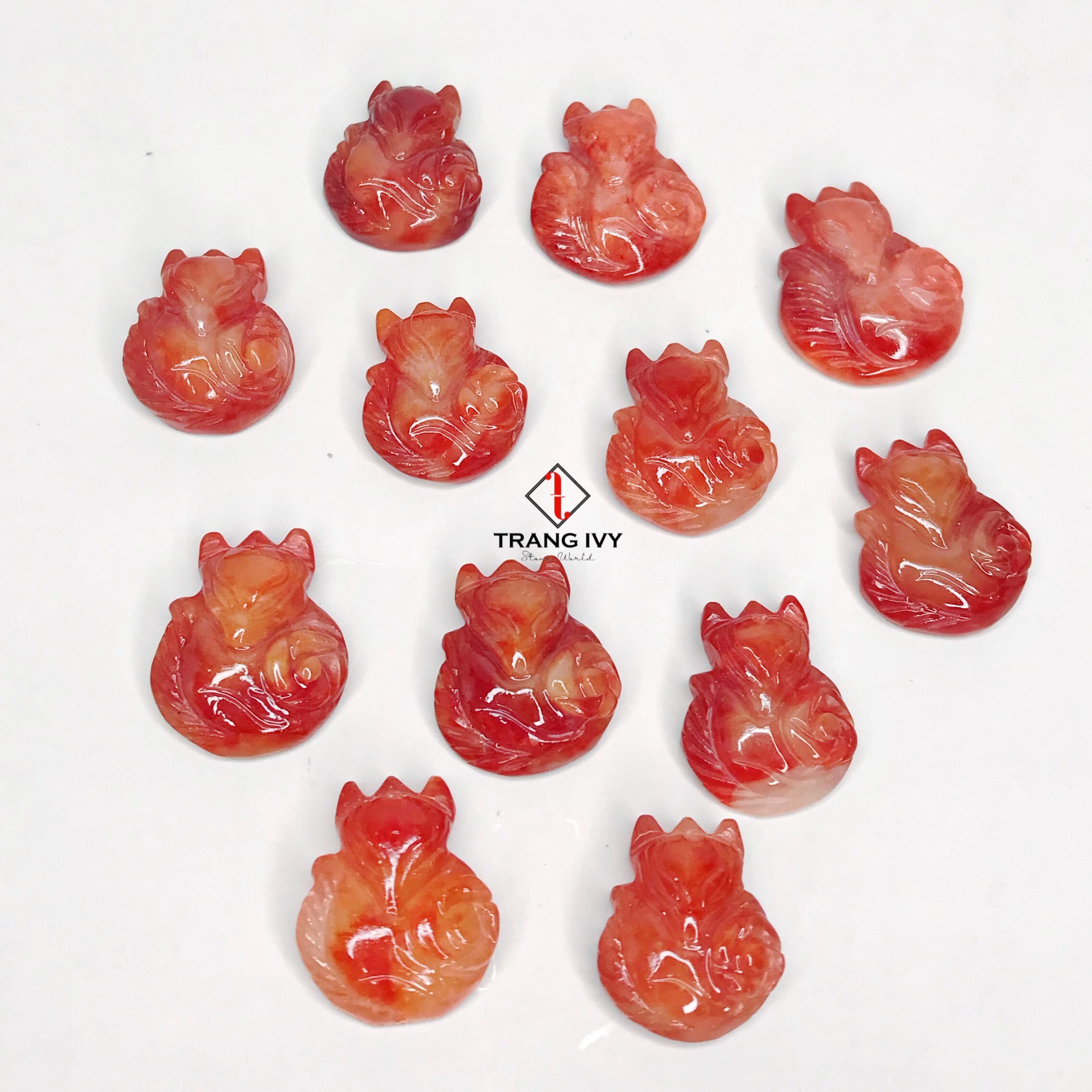 Hồ Ly Ngọc Cẩm Thạch Huyết