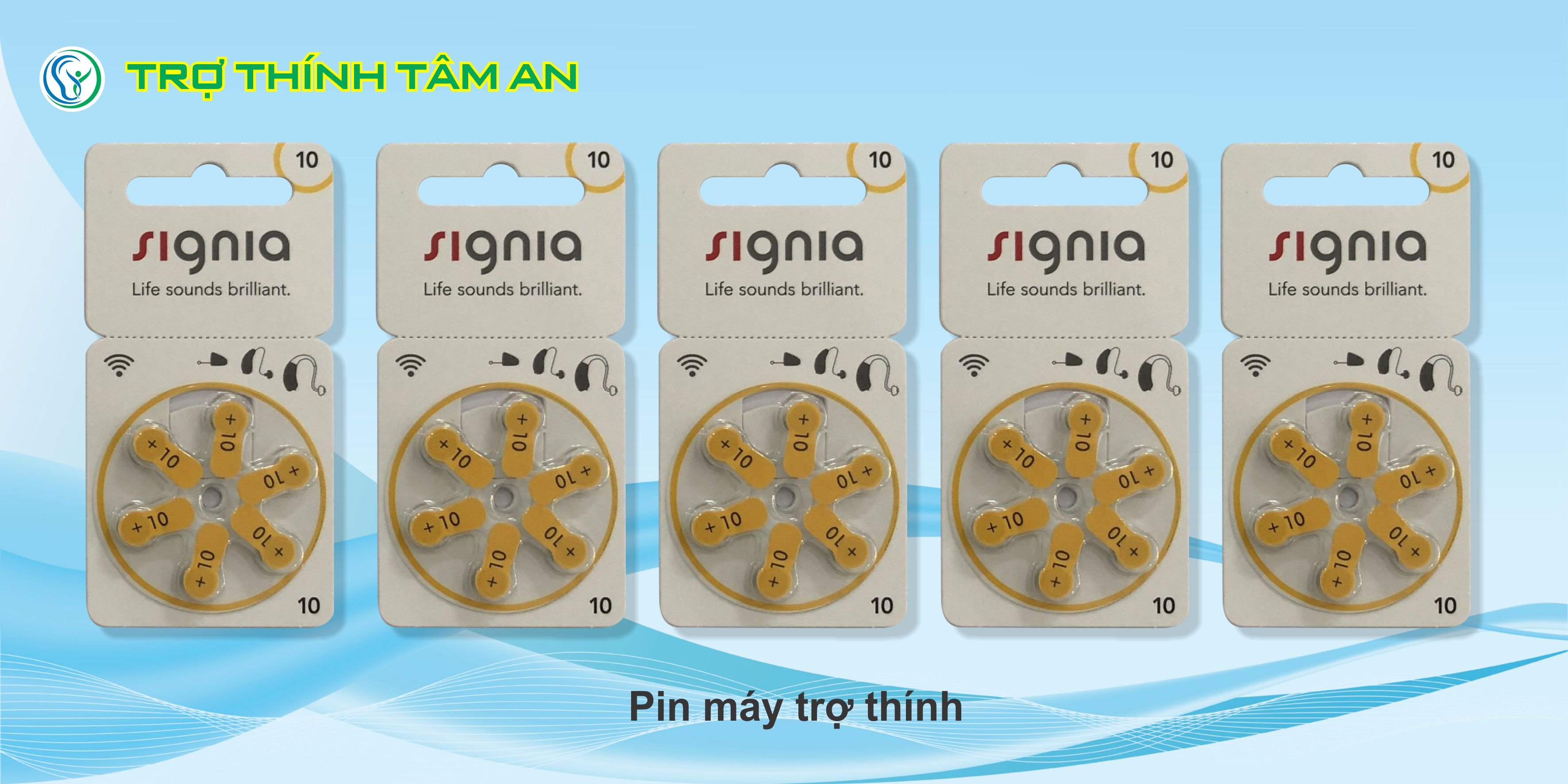 Pin 10 - Pin trợ thính Signia, hàng chính hãng, dùng cho máy trợ thính trong tai CIC 10