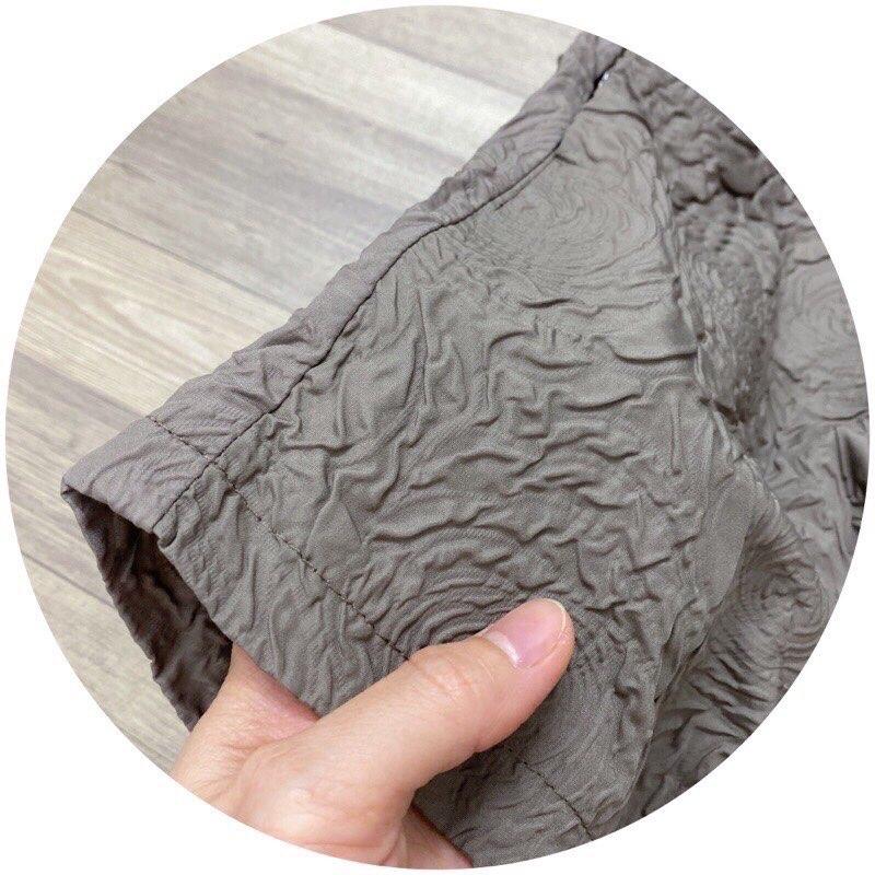 Quần đùi bà bầu mùa hè vải xốp dập hoa siêu mát thiết kế cao cấp