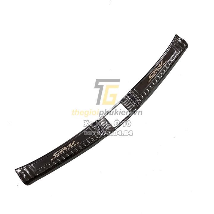 Bộ sản phẩm ỐP BẬC CỐP VÀ BẬC CỬA vân Titan xe Honda CRV, CR-V 2018-2019