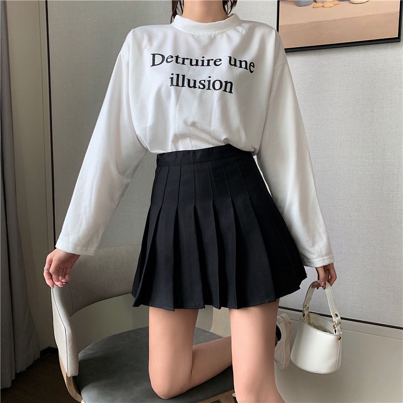 Chân Váy Xếp Li Ngắn Phong Cách Hàn Quốc Dành Cho Nữ 