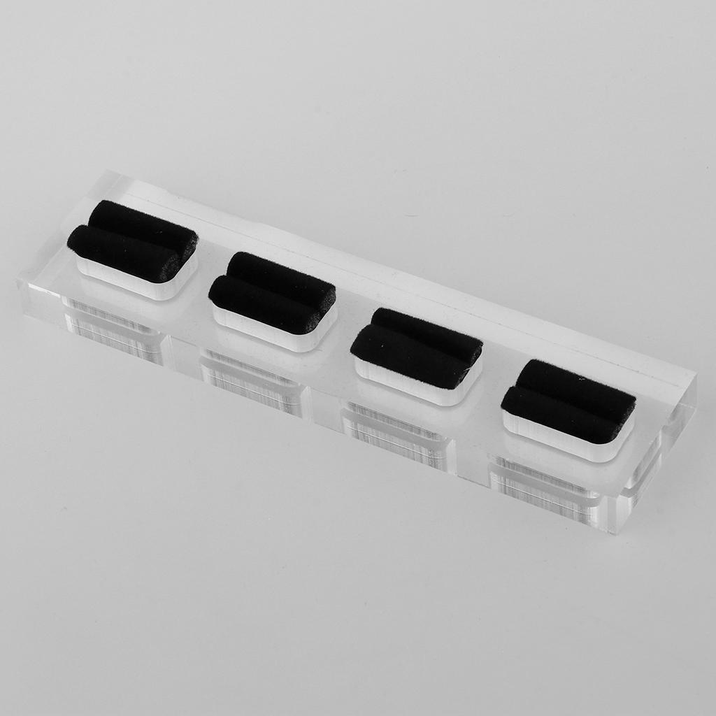 Acrylic Jewelry Display Ring Holder Rack Organizer Case Tray Stand