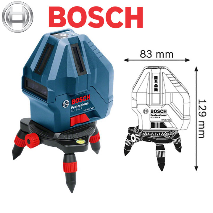 Máy cân mực laser Bosch GLL 5-50X + Chân đế (Mới)