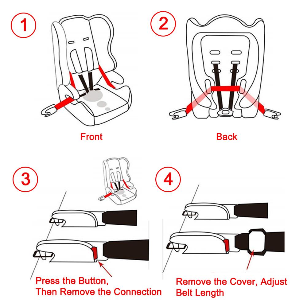 Xe Ô Tô An Toàn Dây Đai Mở Rộng Cho Con Trẻ Em 2 Đầu Dây Isofix/Chốt Kết Nối Giao Diện Sửa Ban Nhạc Phụ Kiện đa Năng