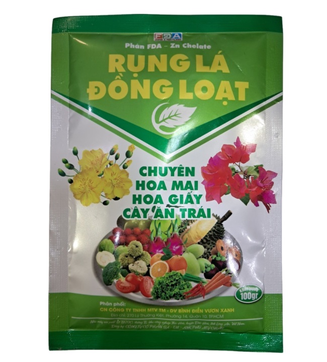 Phân vi lượng giúp Rụng lá - Ra hoa đồng loạt cho hoa Mai - hoa Giấy - Cây ăn trái