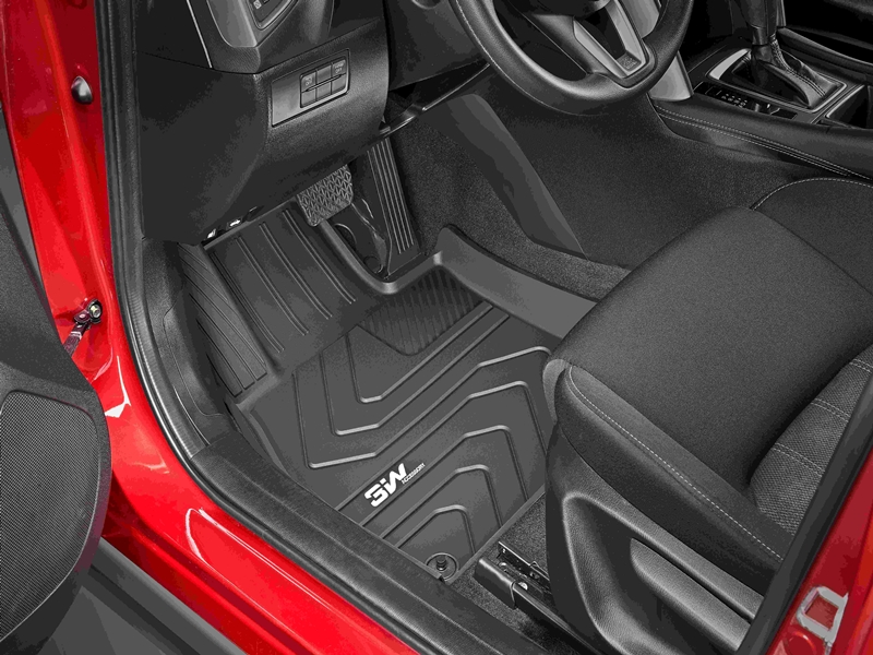 Thảm lót sàn xe ô tô Mazda CX-5 2017-2022 chất liệu nhựa TPE đúc khuôn ,nhãn hiệu Macsim 3W màu đen.