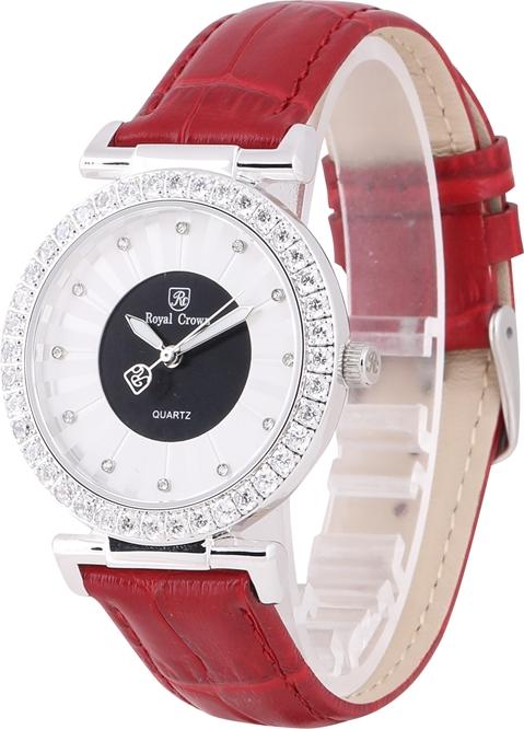 Đồng hồ nữ chính hãng Royal Crown 4611 dây da đỏ