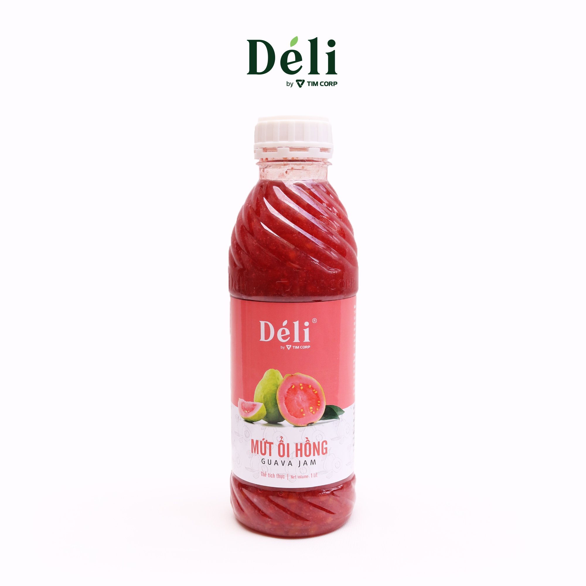 Mứt ổi hồng pha chế Déli - chai 1L