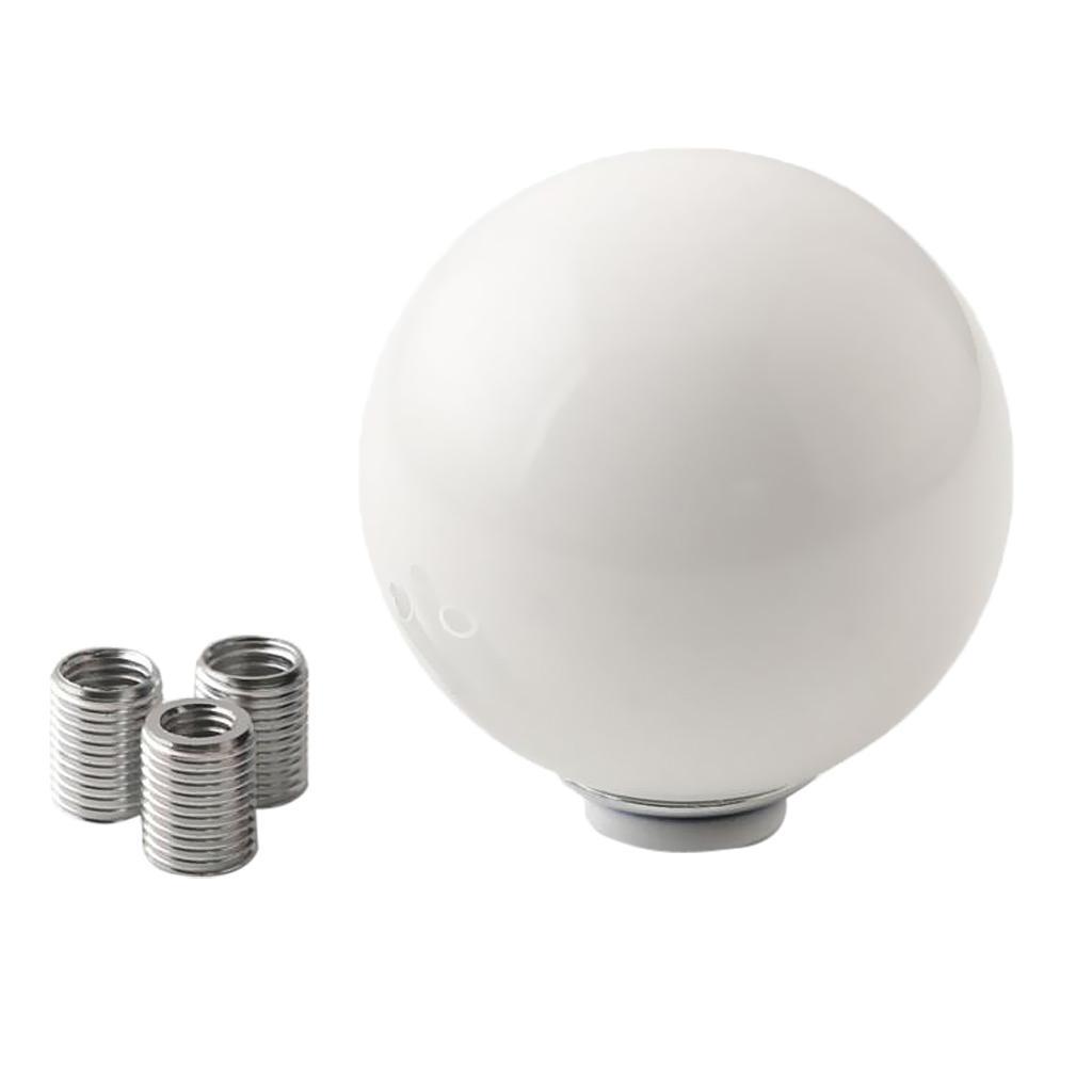 High Quality Car Manual Gear Stick Lever Knob White Acrylic Round Ball